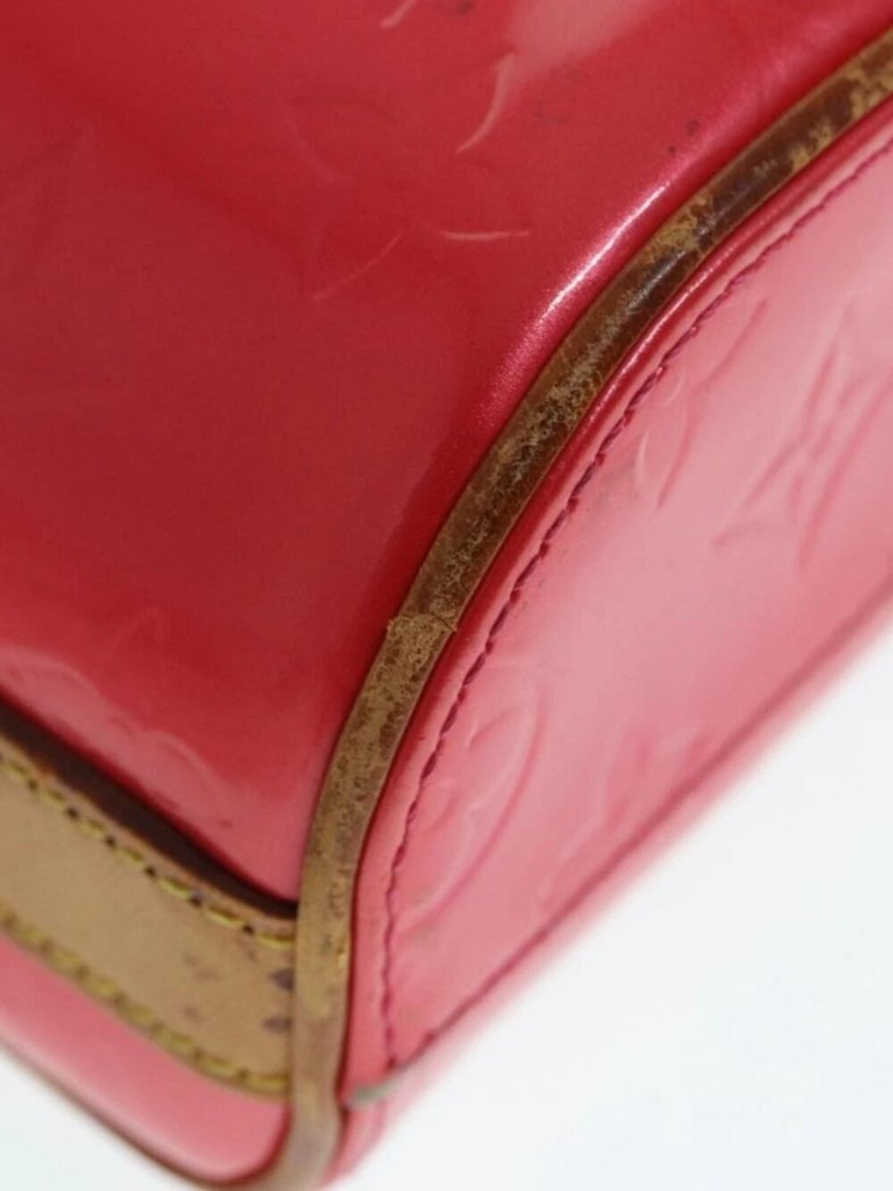 LOUIS VUITTON Monogram Vernis Sullivan Vertical Bag Pink - Picture 4 of 16